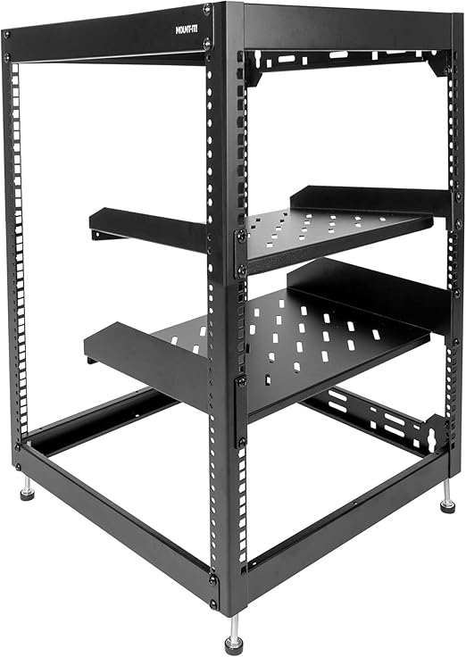 MountIt! 15U Server Rack MultiUse Media Rack that can