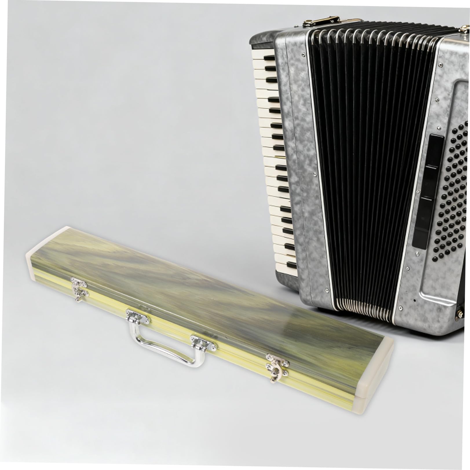 Toyvian Estuche Rígido para Flauta Doble de Bambú C/d/e, Caja Grande Ligera y Resistente para Instrumentos de Viento, Bolsa de Transporte para Músicos y Almacenamiento Seguro en