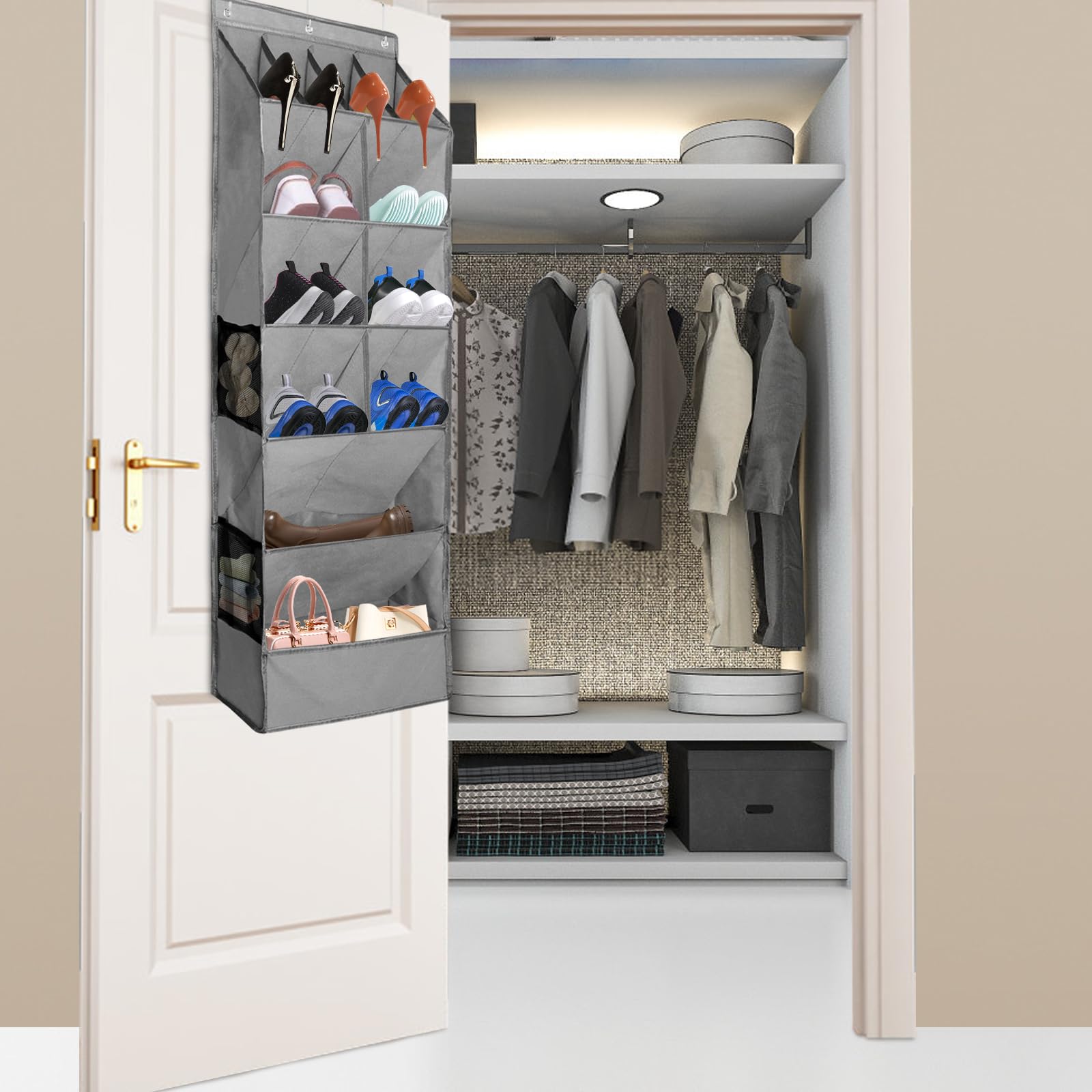 SelfTek Over Door Shoe Storage - Image 2
