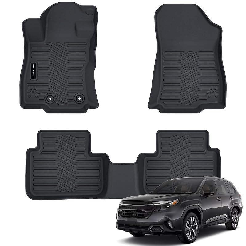 Tapetes automotivos de TPE para Subaru Forester 2025 e 2026, não híbrido ou Wilderness, AUXKO, kit com 3 peças
