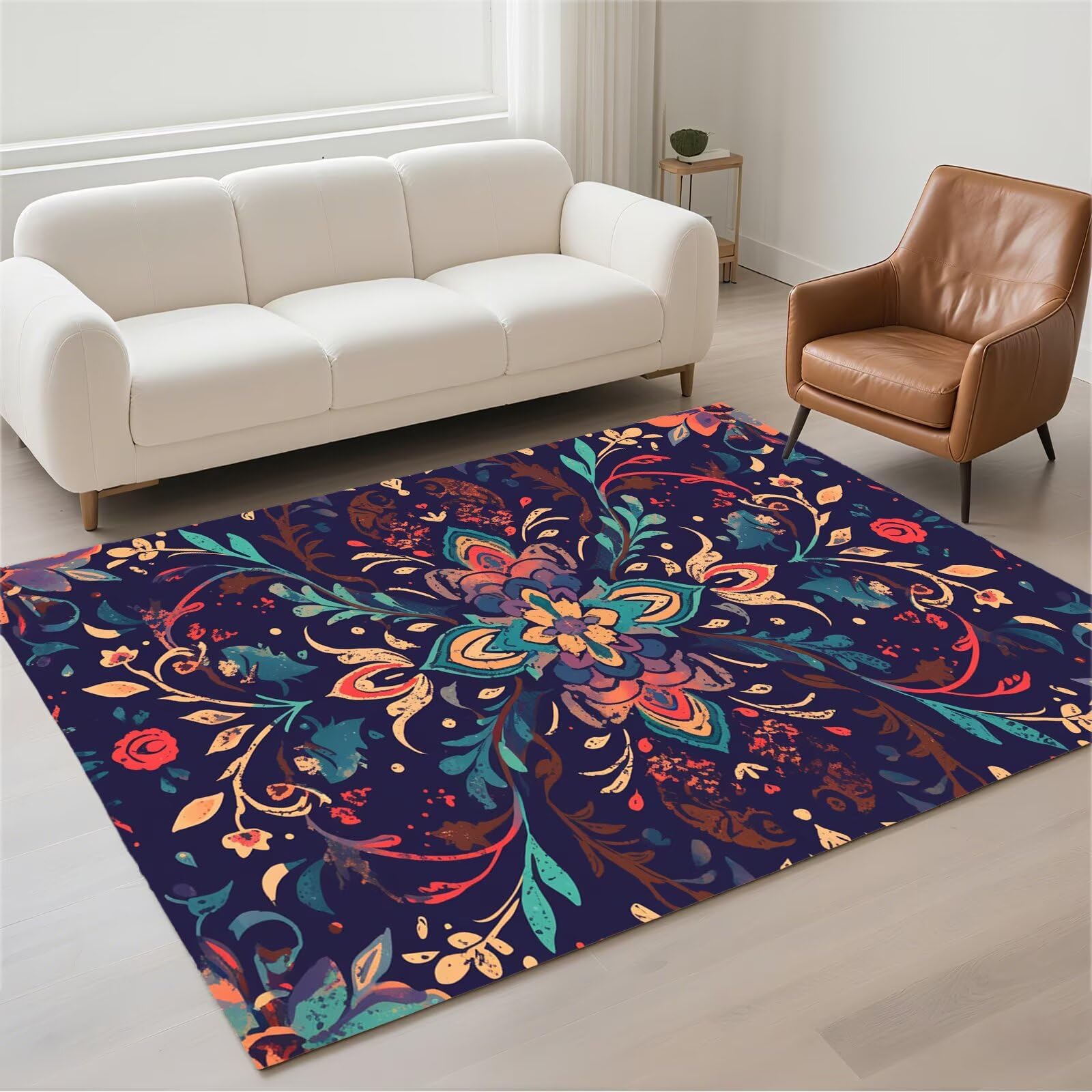 Carpet pour chambre adulte et grand tapis de cuisine 80x150cm résistant moderne