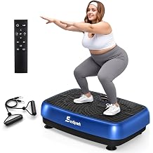 Vibration Plate Exercise Machine, 2026 EvoSpark Dual Motor Vibration Plate for Lymphatic Drainage, 3D & 4D Whole Body Vibration Plates for Weight Loss, Shaker Workout Equipment for Women Men Home