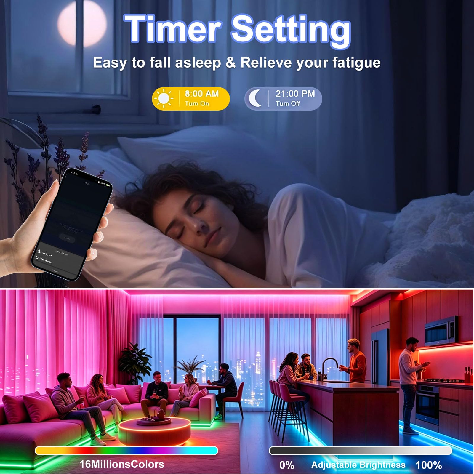 C03W RGB WiFi Bluetooth LED Contrôleur,Vocale/APP Contrôle | Alexa/Google Home/Tuya/Smart Life,Contrôle de Groupe 4PIN RGB Ruban LED COB SMD,Fonctionne WR01RF RC03RFB Remote,DC12-24V
