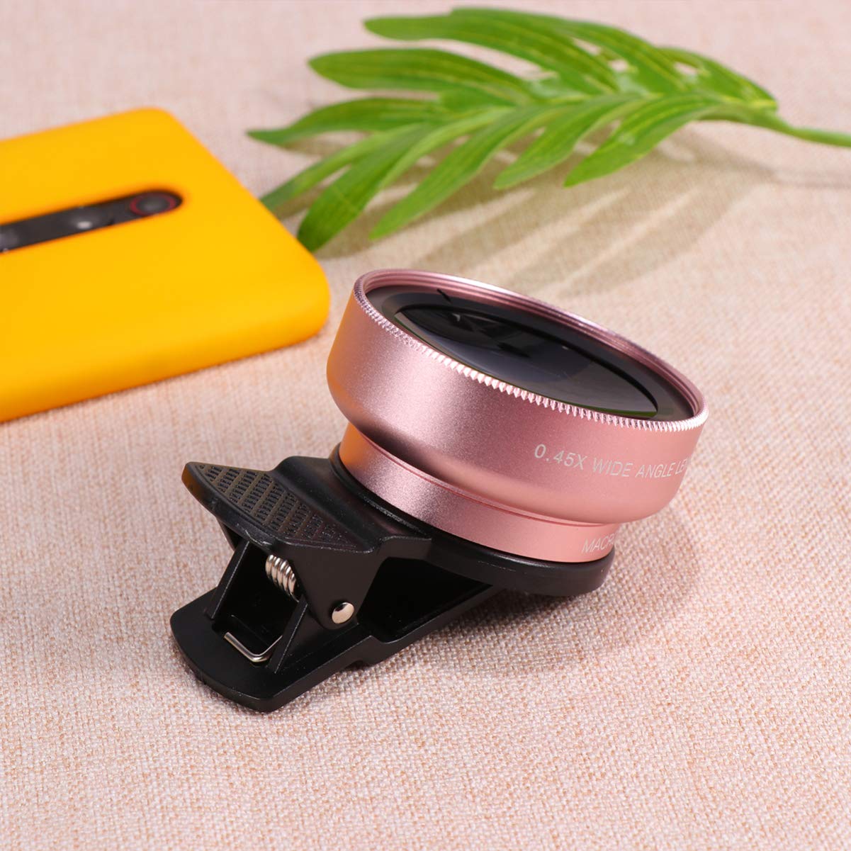 Gatuida 3Pcs21 Smartphones Clip Lente Exterior Kit Macro Ancho Celular Ángulo Universal Cámara Móvil Rosa Smartphone en Oro para Teléfono