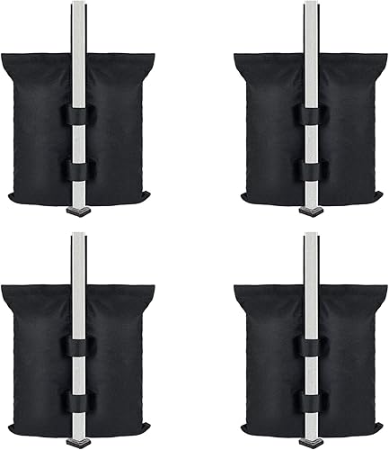 Bolsas de peso para toldo (120 libras) para tienda de campaña desplegable 1680D, bolsas de arena para toldo de patas resistentes para exteriores