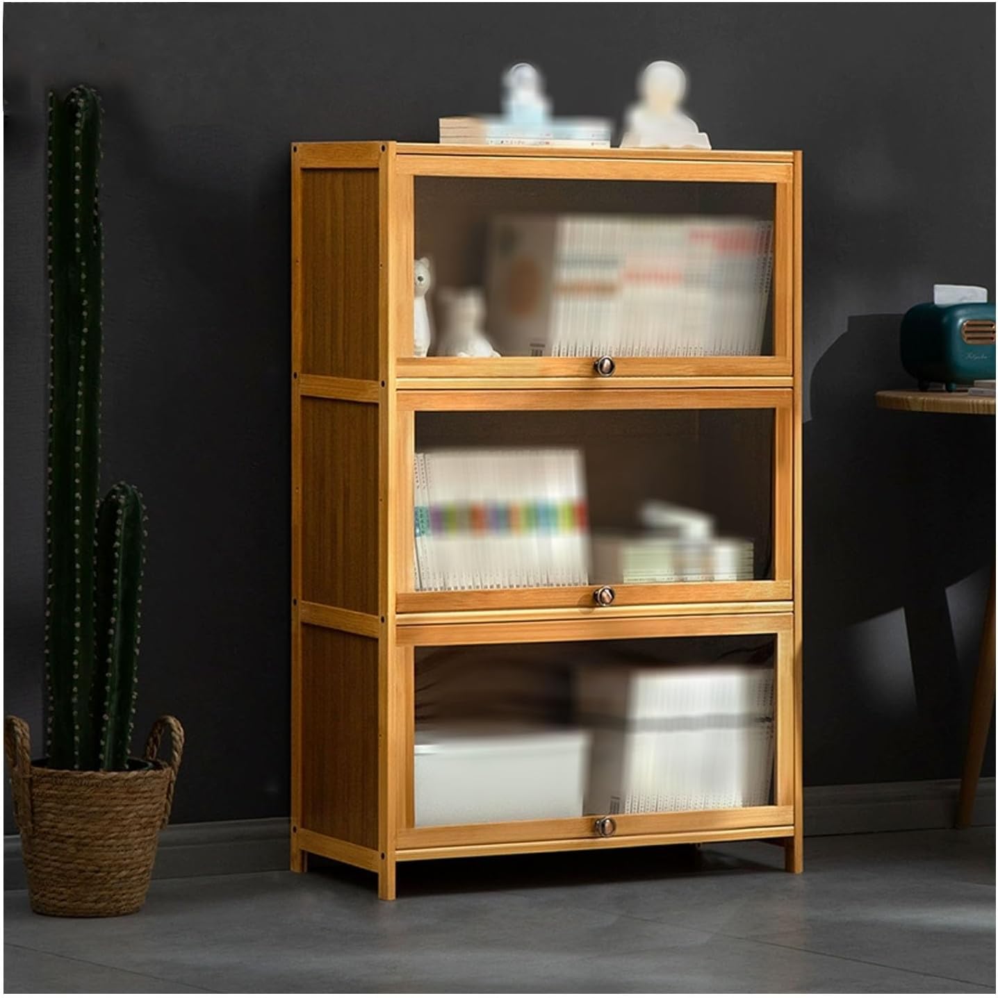 収集品用アクリルディスプレイケース、自立型フロアキャビネット、アクリルディスプレイケースディスプレイケース、アクリルドア付きキュリオ