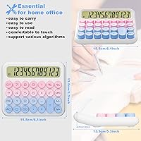 Vista 3 de CALCULADORA DE MESA CON BATERÍA DECKLIT - Pantalla LCD de 12 Dígitos Extra Grande de 5 Pulgadas, Botones Grandes Fáciles de Presionar, Pantalla Negro