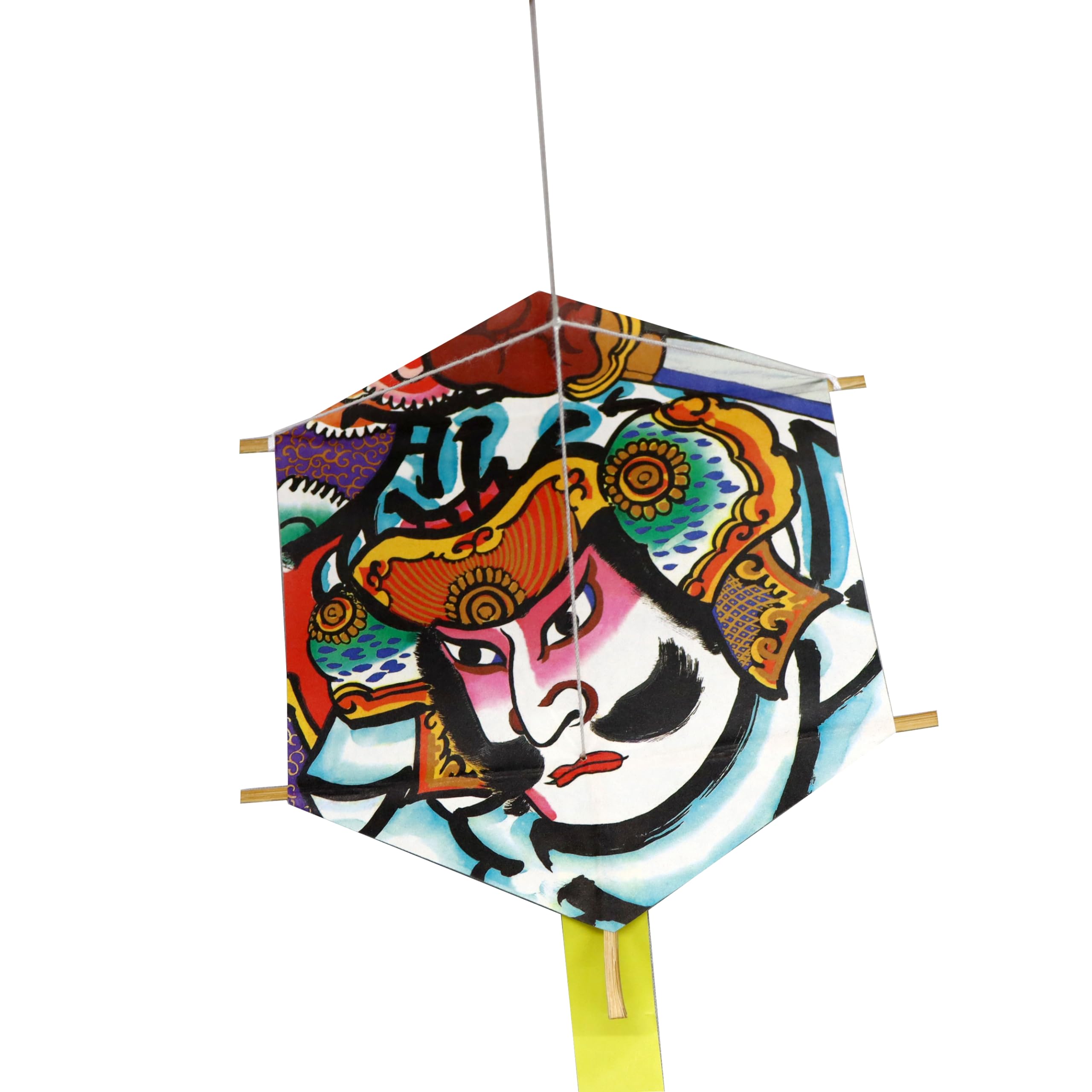 Amazon.co.jp: 日本製 民芸品 日本凧 和凧 手作り ミニ凧(六角凧)5枚