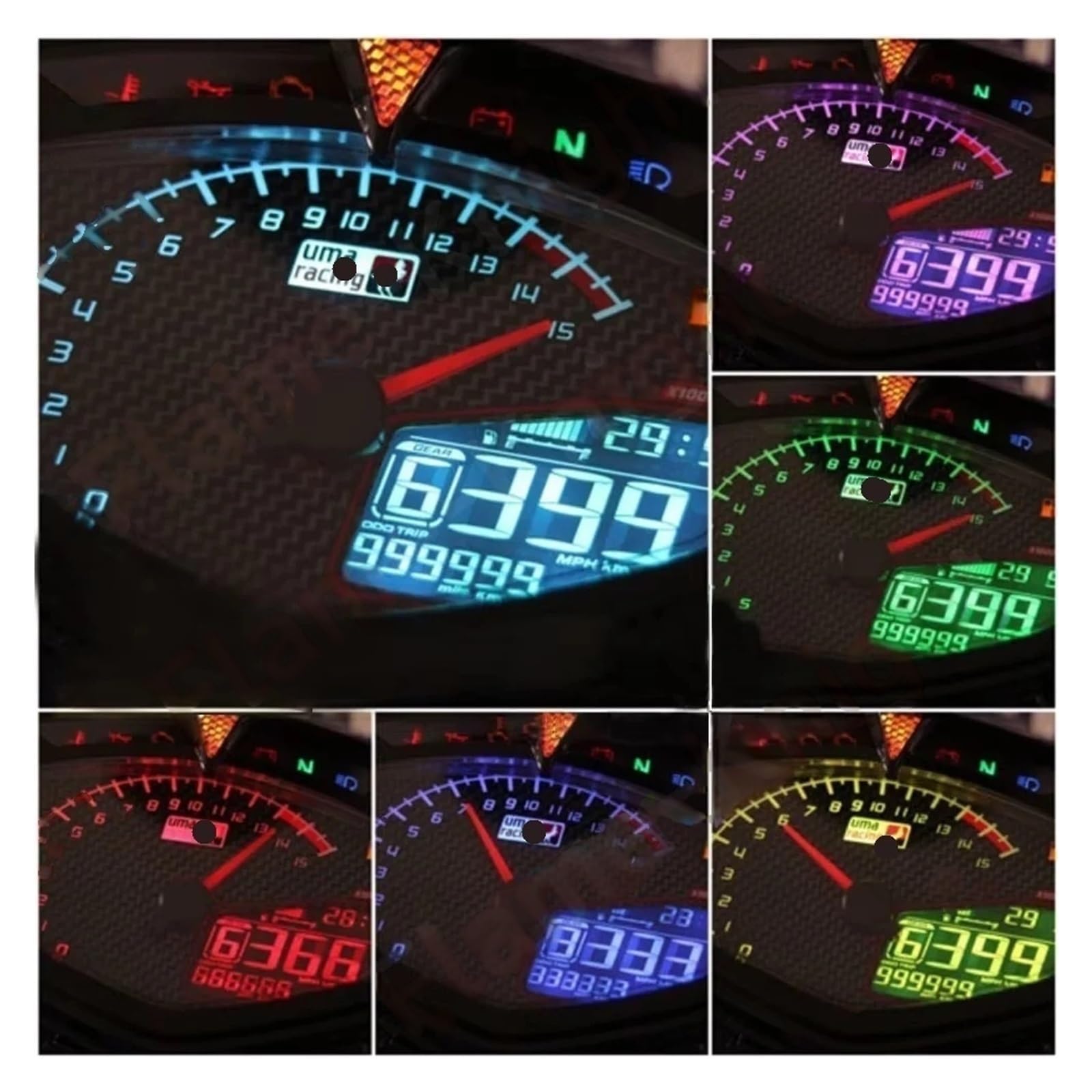 Tacómetro Digital para Motocicleta, Odómetro Y Velocímetro para Ya&maha 135 LC V1/Jupiter MX Sniper, Medidor UMA medidor