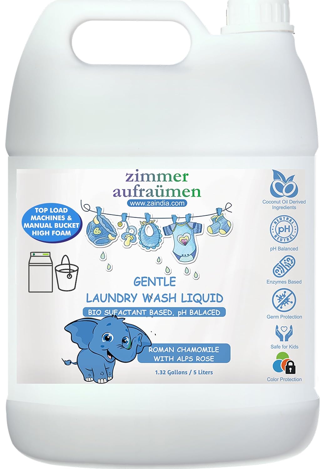 Zimmer Aufraumen Baby Laundry Liquid Washing Detergent (for Top Load