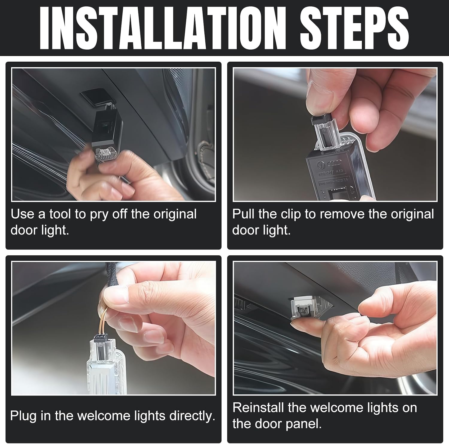 2Pcs Never Fade Car LED Door Light Logo Projection Puddle Lights Compatible with A3/A4/A5/A6/A7/A8/Q3/Q5/Q7/R8/TT/RS/S3/S4/S5/S6 Accessories (White and red)