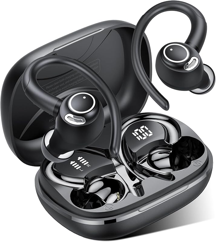 Ecouteurs Bluetooth sans Fil Sport, 2026 Headphones 5.4 HiFi Stéréo, Ecouteurs sans Fil avec ENC Mic