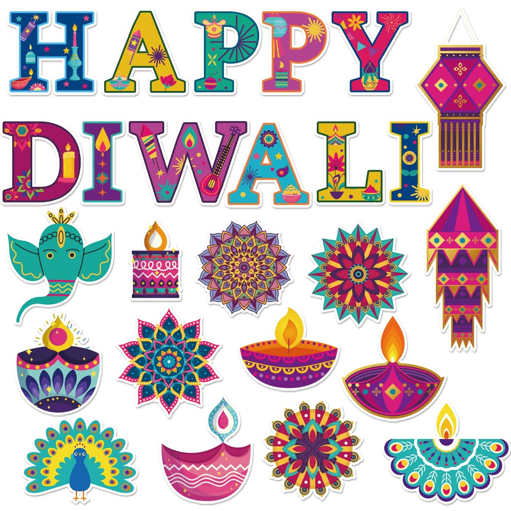 Decoraciones de Diwali para Celebrar en Familia Juego de Adornos de Luces para Casa
