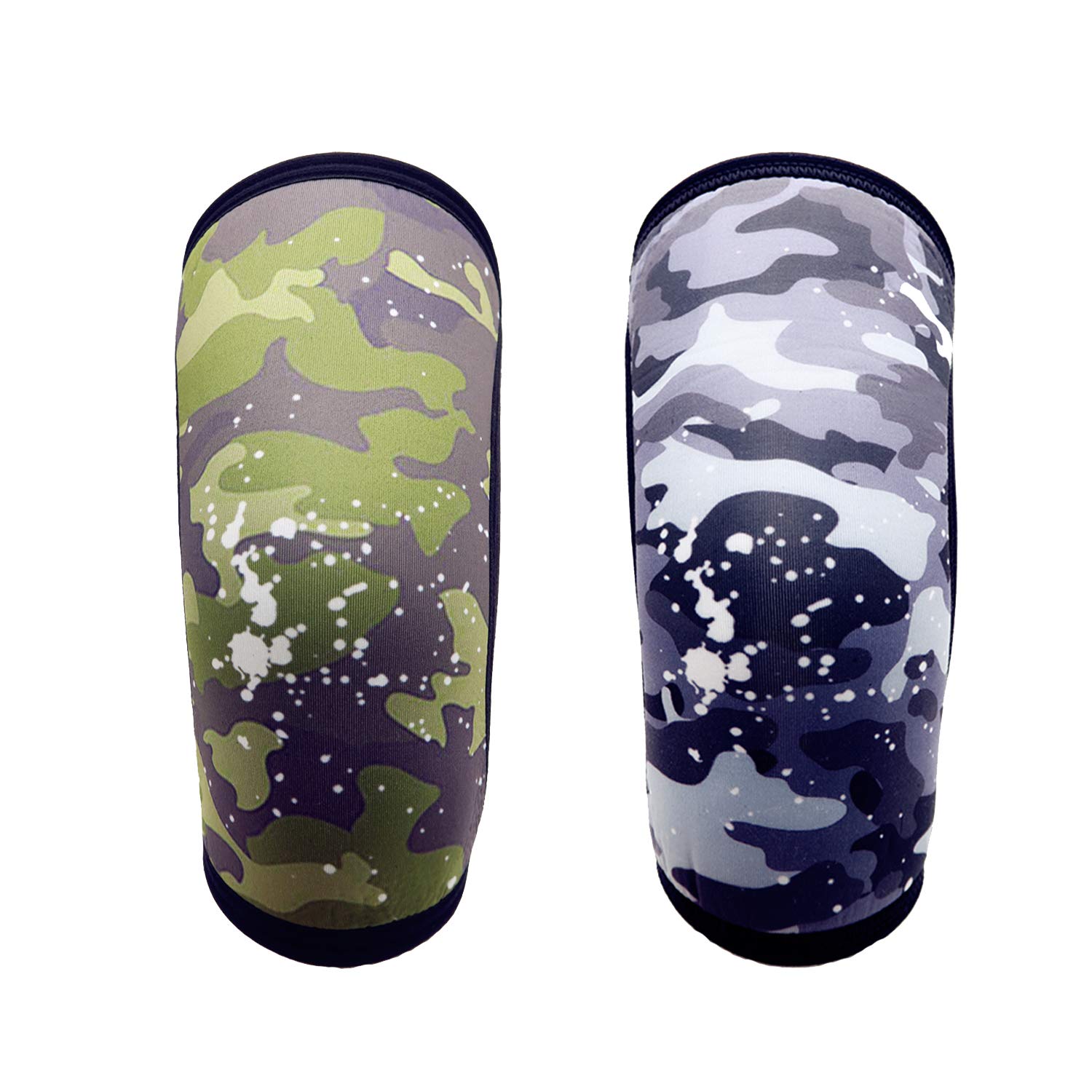 RUNTOP Knee Sleeves(1 PAIR) 7 mm Neoprene Knee Supports Pain Compression Brace Cap for Squats Cross Fitness Training WODS Weightlifting Powerlifting Knee Pads For Men Women Kids