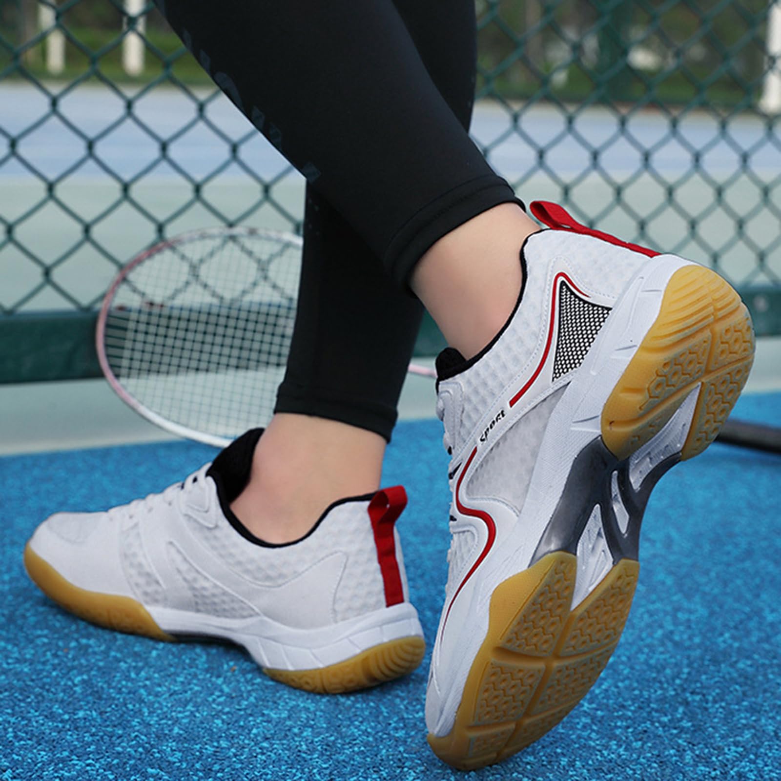 Zapatos De BáDminton Unisex,Zapatos De BáDminton Unisex Adulto,Zapatillas De Tenis De Mesa Hombre,Agarre CóModo Y Firme,Adecuado para Tenis BáDminton Senderismo Deportes Fitness
