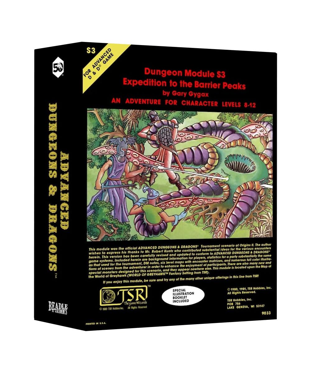Beadle & Grimms - D&D Classic Module Dice Set - Journey to the Barrier Peak