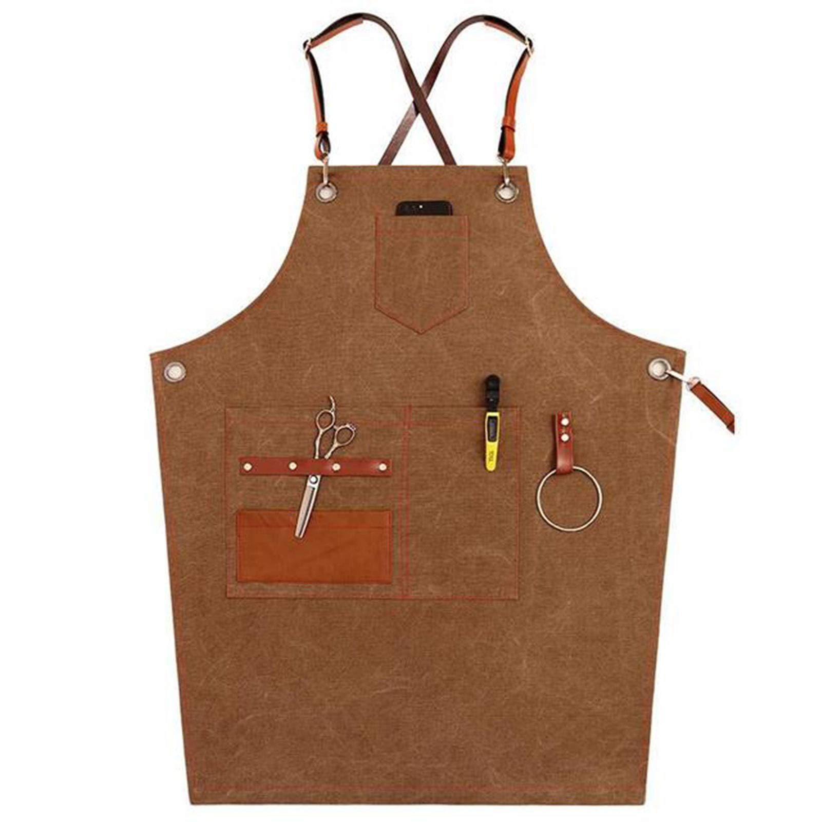 男性と女性のためのカーペンターズエプロン、ヘビーデューティ