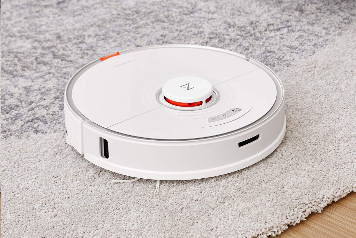 Roborock S7 Odkurzacz robota, 2500 Pa, odkurzacz robota z kontrolą aplikacji do sierści zwierzęcej, dywan (biały)