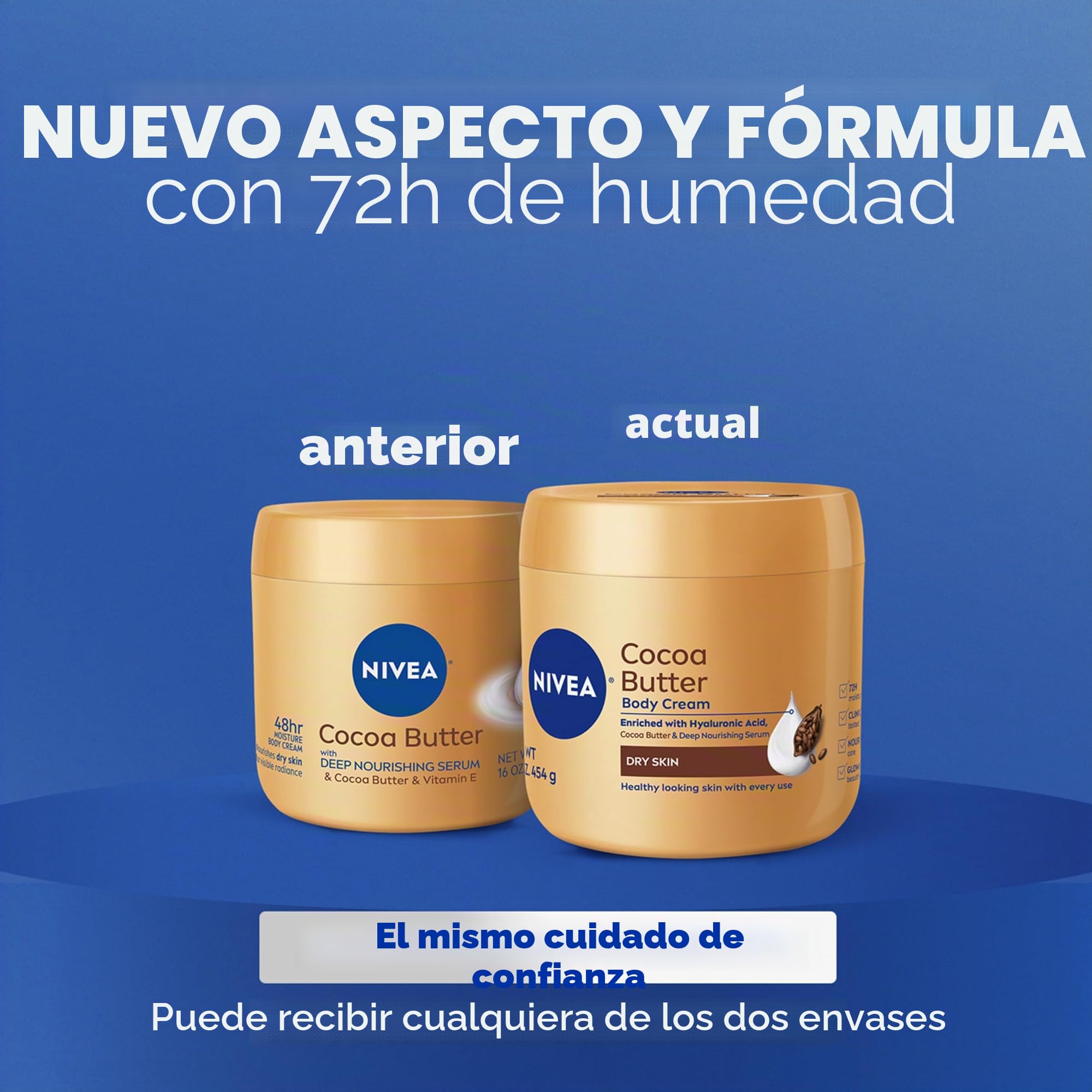 Nivea Crema corporal de manteca de cacao, 15 onzas