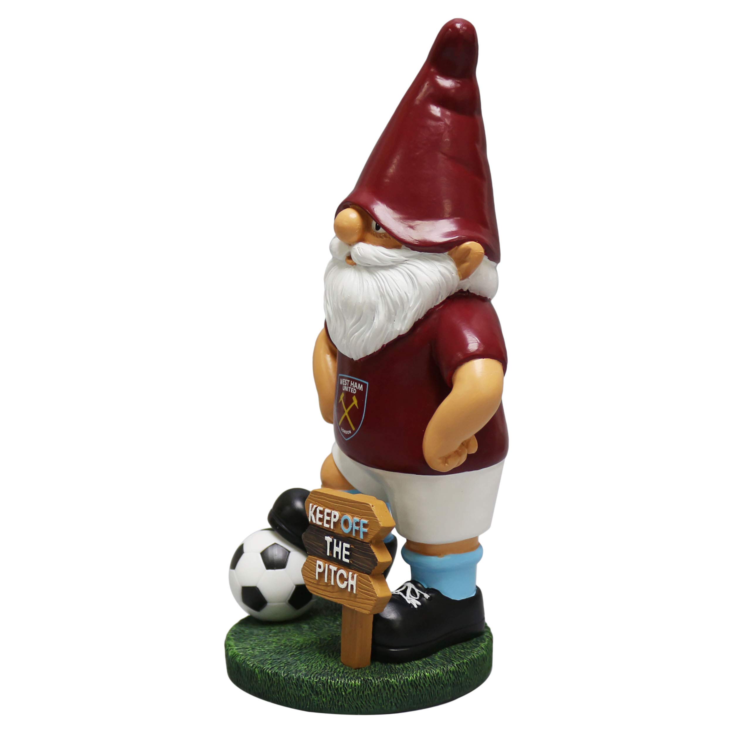 FOCO EPL West Ham United Football Premier League Championship Keep Off The Pitch Garden Gnome Ornament Indoor/Outdoor… - Image 2