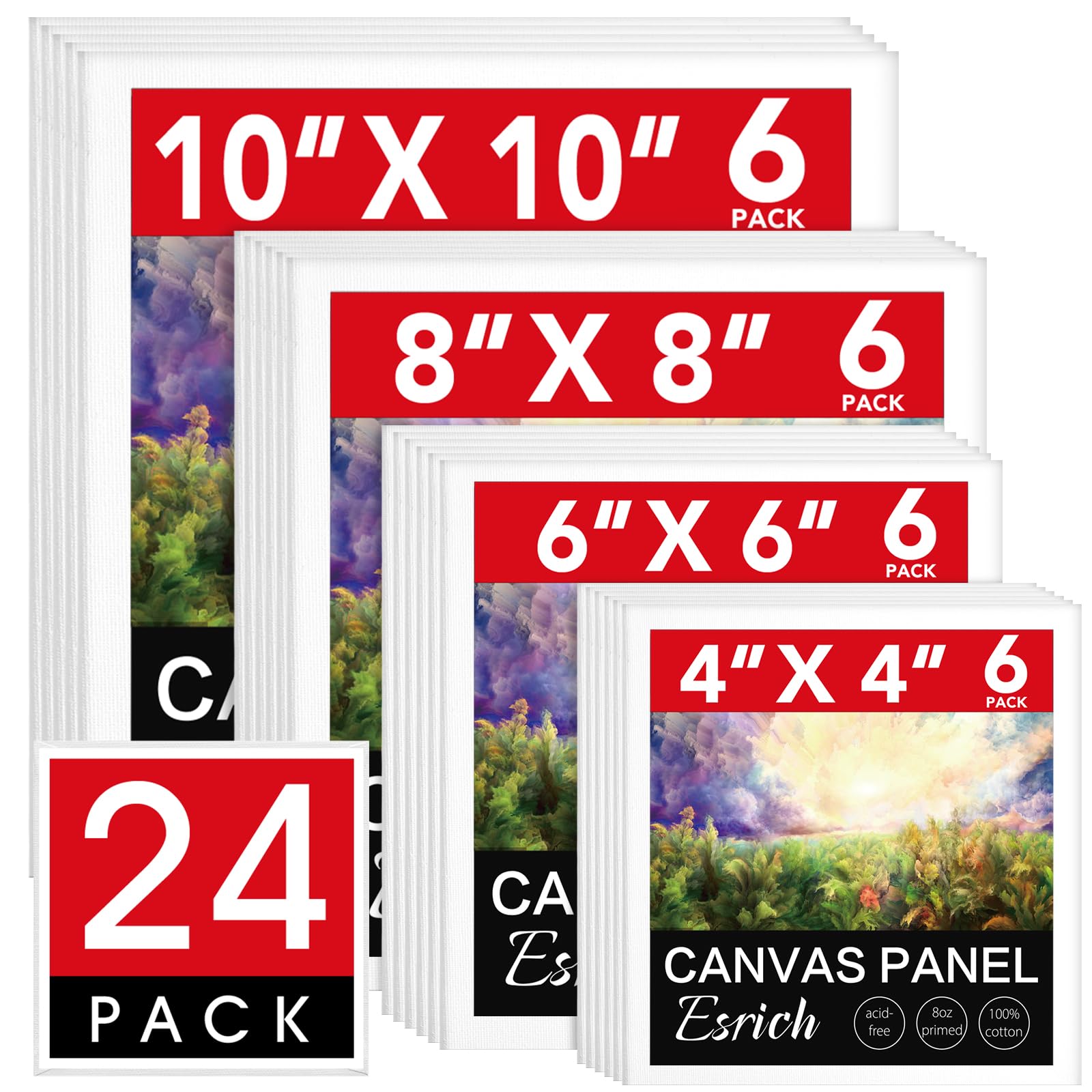 Toiles vierges pour peinture en coton enduit pour dessiner sans bosses