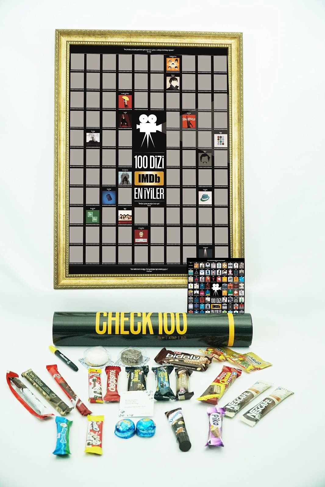 Check100 Hediye Seti IMDb TOP 100 Kazıkazan Dizi Posteri