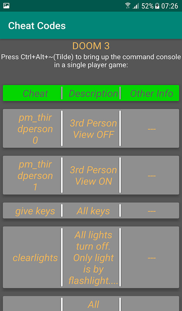 Cheat Codes Database for Games - App on Amazon Appstore