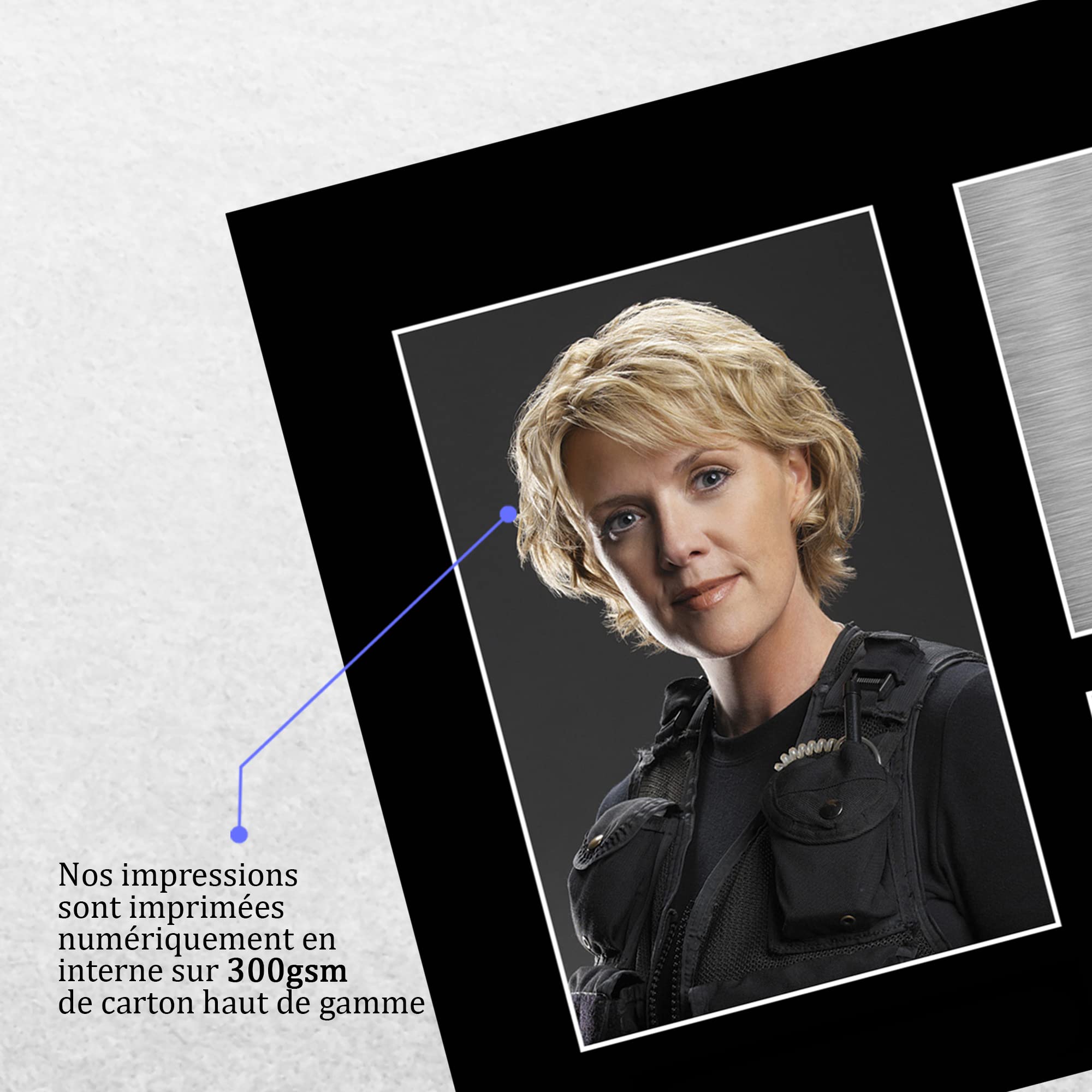 Amanda Tapping Autographe Photo A4 Stargate SG-1 Signé Cadeaux