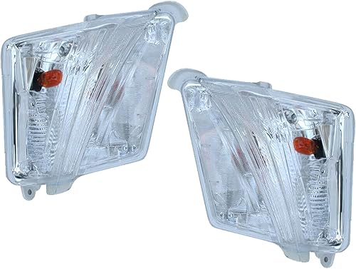 YLT AUTO Luz LED de marcador lateral para parachoques delantero, lente transparente, luz intermitente amarilla para Toyota Avalon 2016 2017 2018