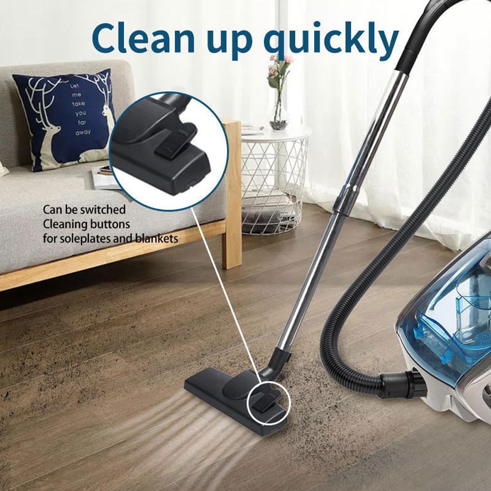 Aspirapolvere cilindrico senza sacco leggero, 2500 W, spazzola rotabile, silenziosa, per tappeti, pavimenti duri, casa, cucina, auto, divano