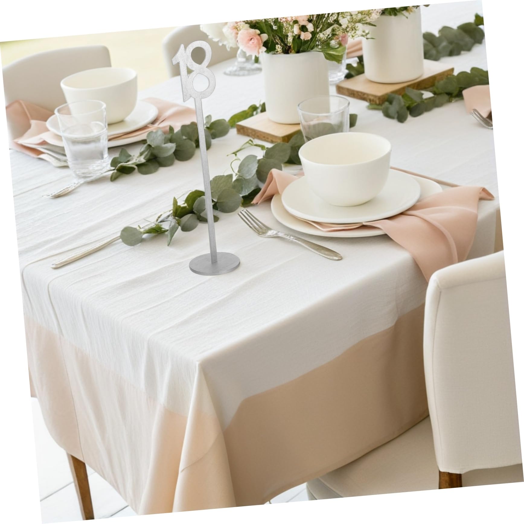20piezas Números De Mesa De Madera Soporte Independiente Para Bodas Fiestas Restaurantes Decoración De Mesa y Recepción