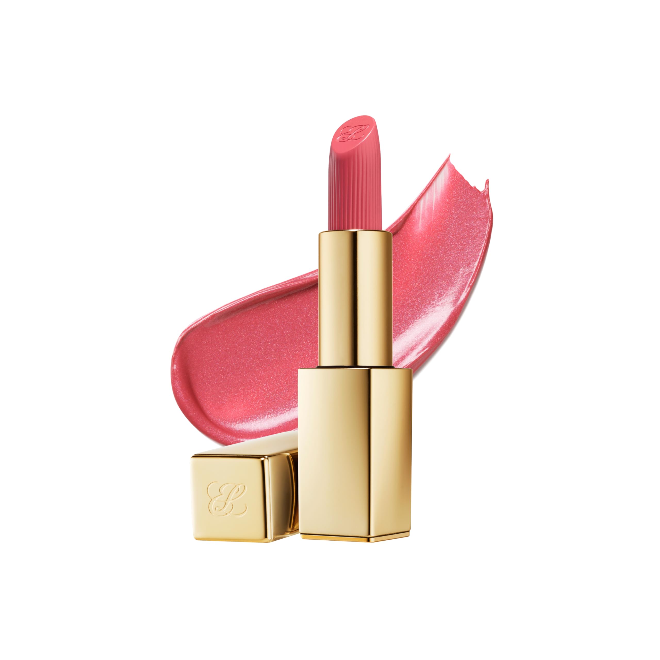 Estée Lauder Pure Color Long-Lasting Hi-Lustre Lipstick for Women | Shimmer Finish, 0.12 Ounce 566 Frosted Apricot - A bright, warm apricot with peachy-pearl fi
