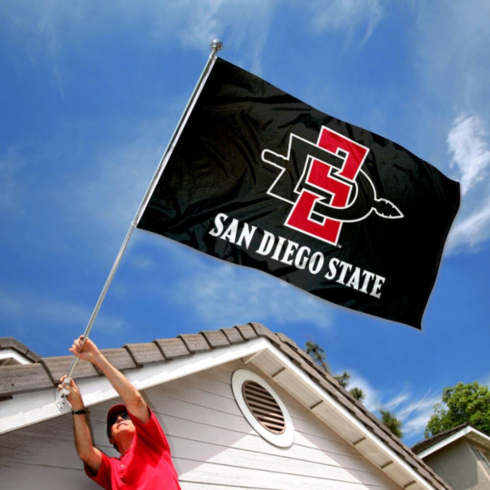 College Flags & Banners Co. San Diego State Aztecs SDSU University Large College Flag - Image 2