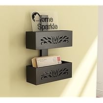 Home Sparkle Magazine Rack (Lacquer Finish, Black)