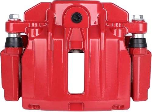 Miniatura 4 de SCITOO Pinza de freno trasera derecha con soporte 18-B4727 rojo compatible para Cadillac 2000-2002 para Chevrolet 1999-2005 para GMC 1999-2005