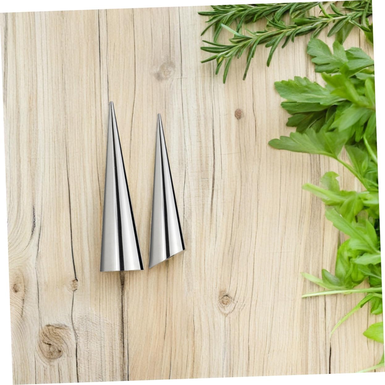 20pcs Croissant Baking Molds Stainless Steel Non-stick Conical Tubes for Home and Bakery Use for Crafting Delicious Pastries and Horns