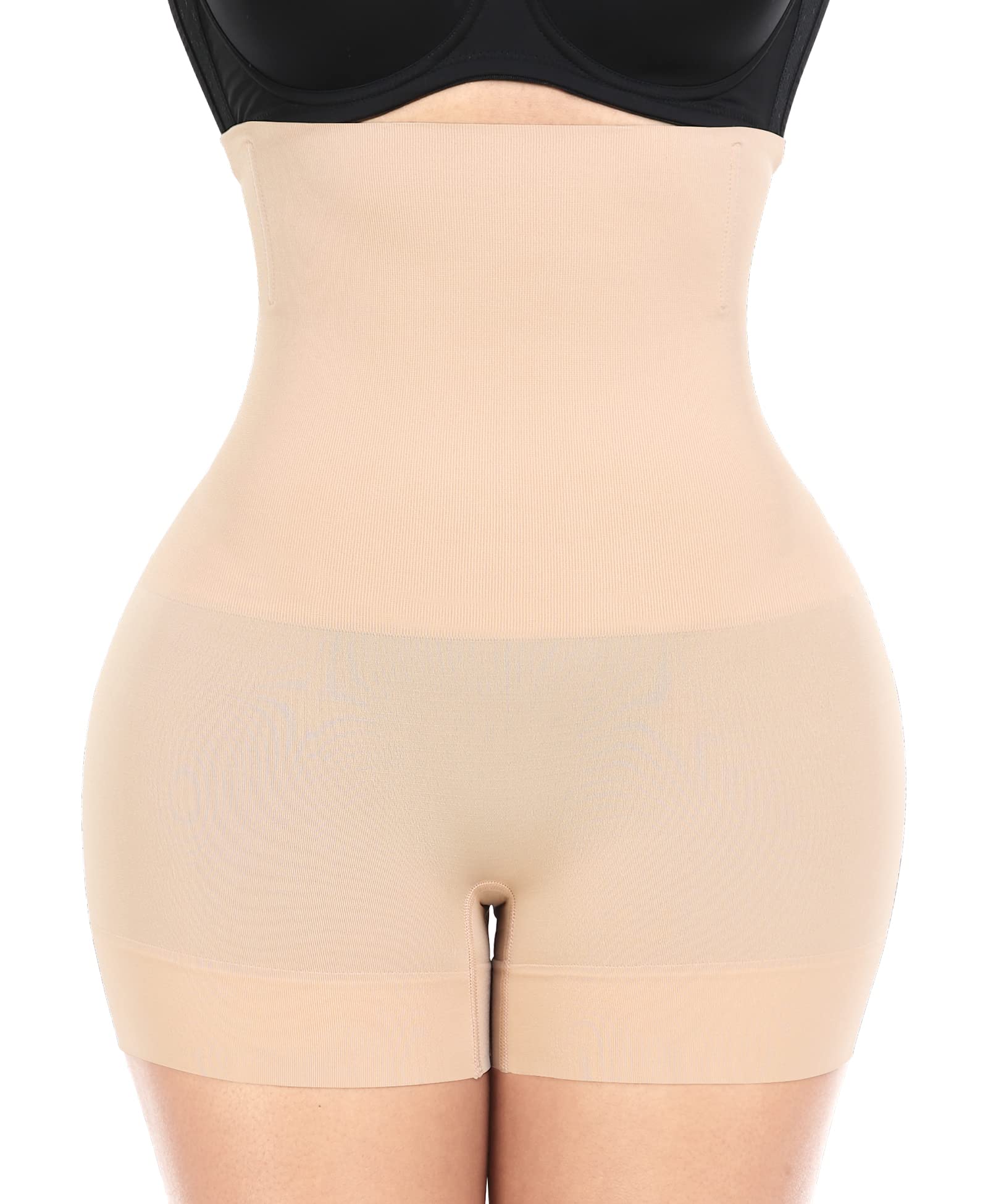 YARRCO Nahtlose Miederhose Leicht Formende Bauchweg Unterhose Damen Mittelhohe Taille Shapewear Kurze Leggings Miederpants Unterwäsche