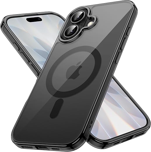JETech Magnetic Case for iPhone 17 6.3-Inch Compatible with MagSafe, Shockproof Phone Bumper Cover, Anti-Scratch Clear Bac...