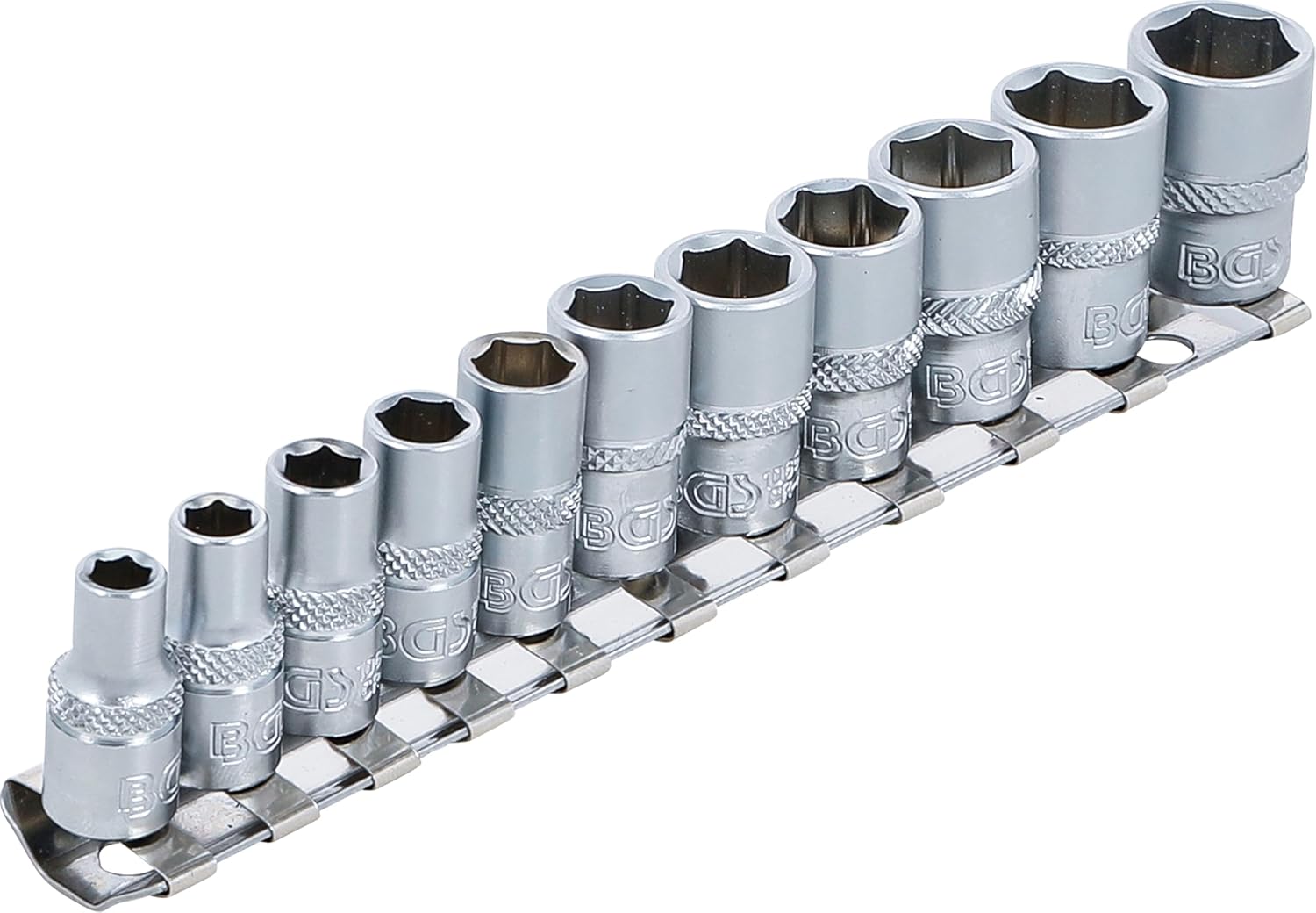 BGS 2433 | Hex Socket Set | 1/4" Drive | Inch Measurements | 11 Pieces
