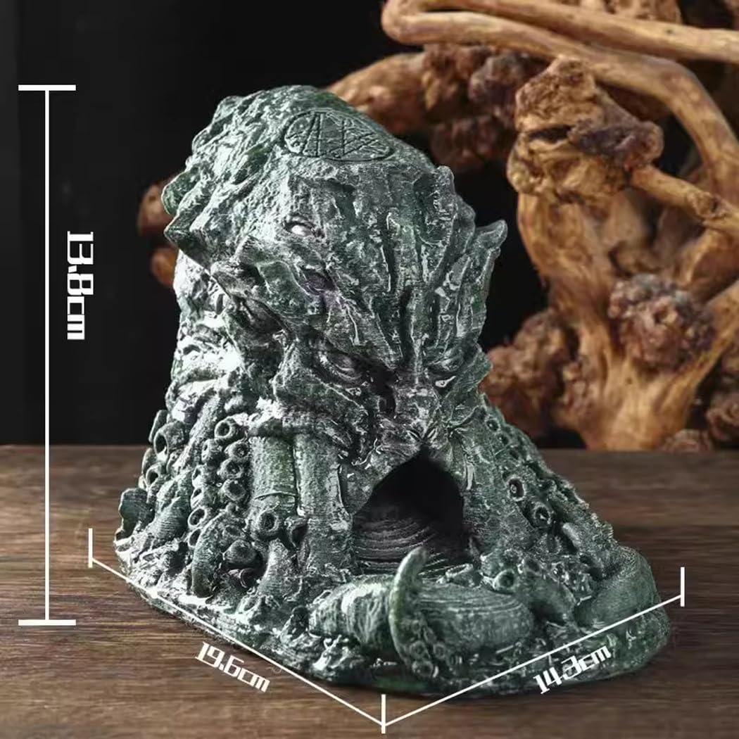 Wieża do kości z tacą, statua Cthulhu wieża do rzucania kostkami do gier stołowych, TRPG, gier Dungeons and Dragons, kreatywny prezent