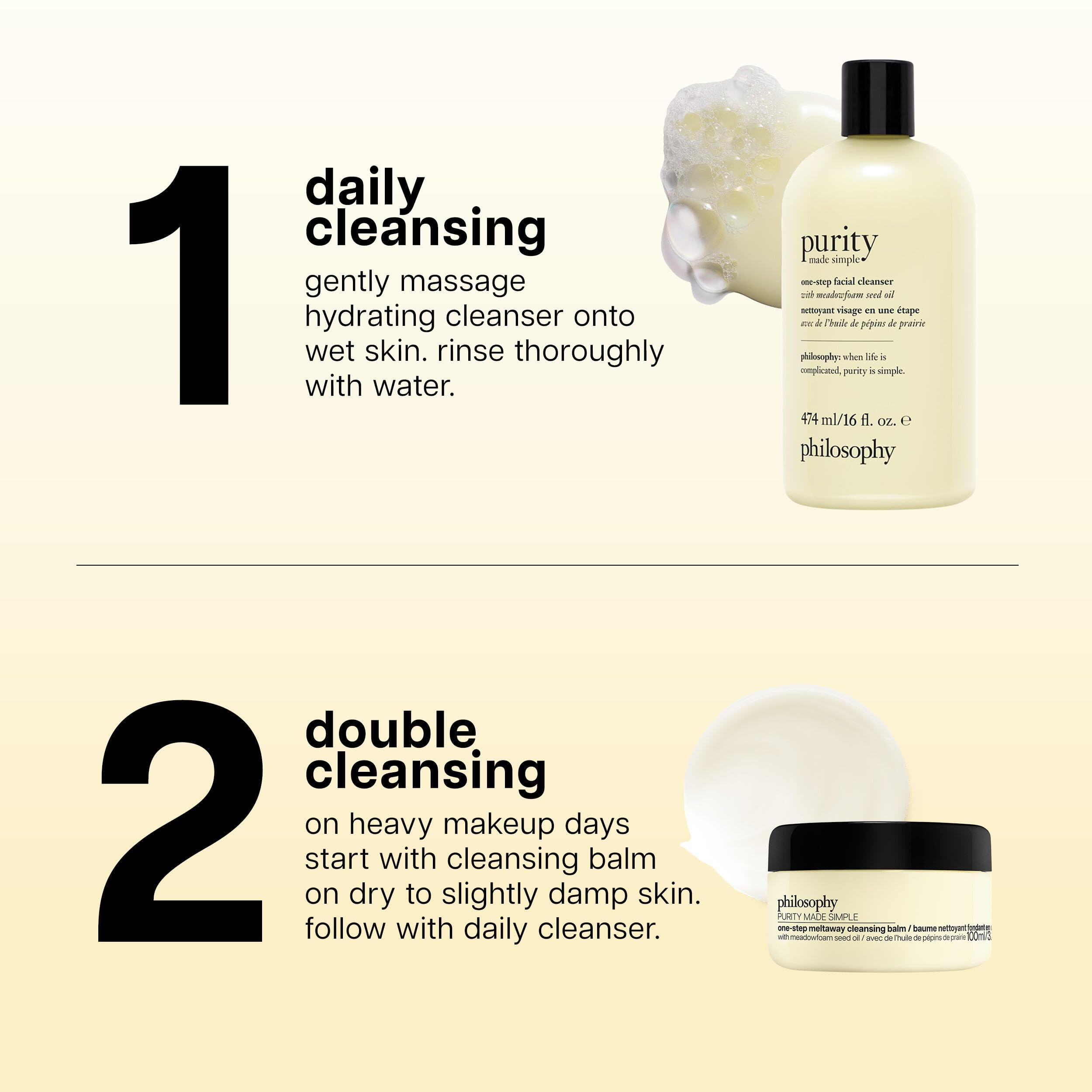 philosophy Purity Meltaway Balm One-Step Facial Cleanser with Meadowfoam Seed Oil