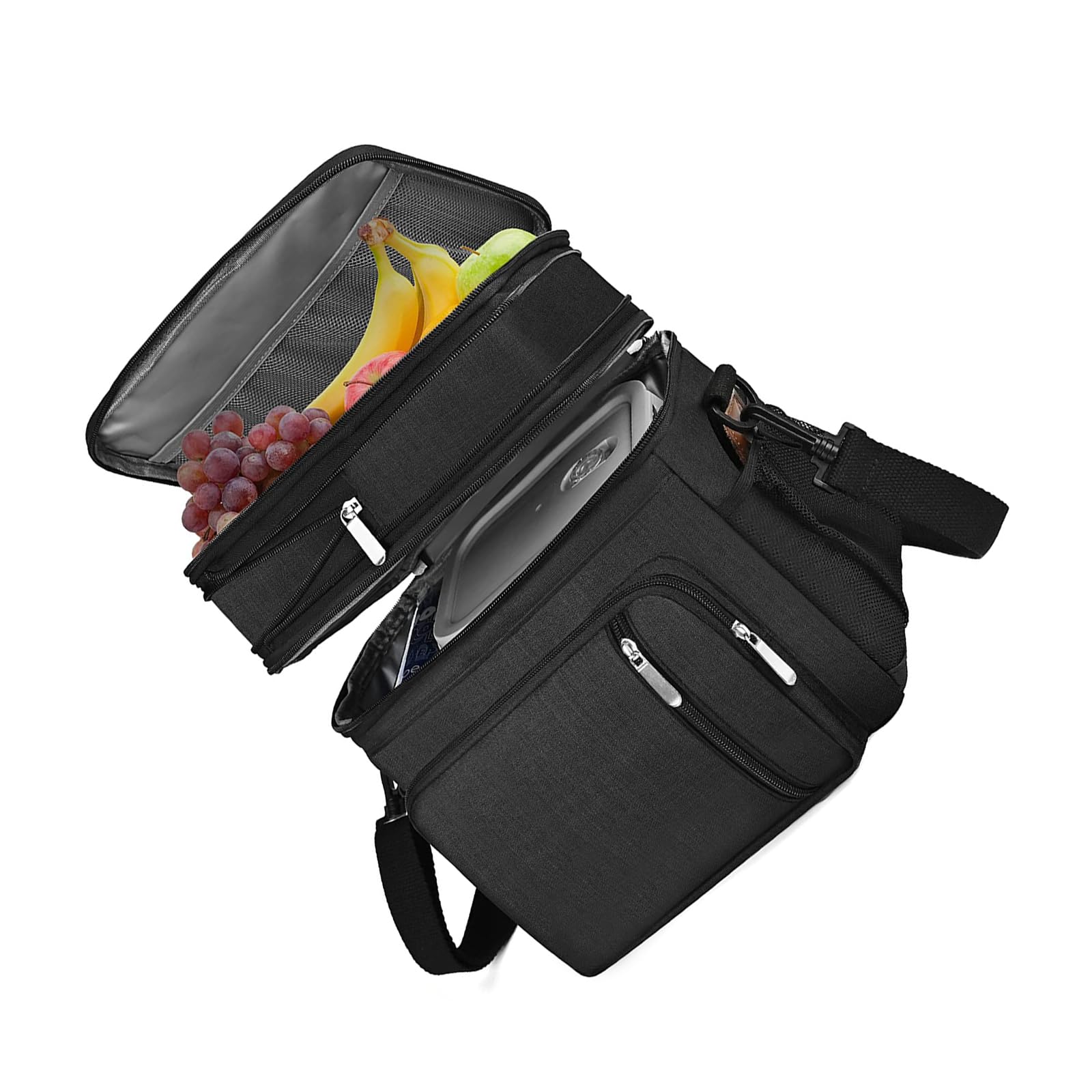 Practical Picnics Coolers Bag with 2 Layer Insulated Compartment Waterproof Oxford Fabric Design Extra Large Space for Outdoor Activities Outdoor Picnics Bag Insulated Grocery for