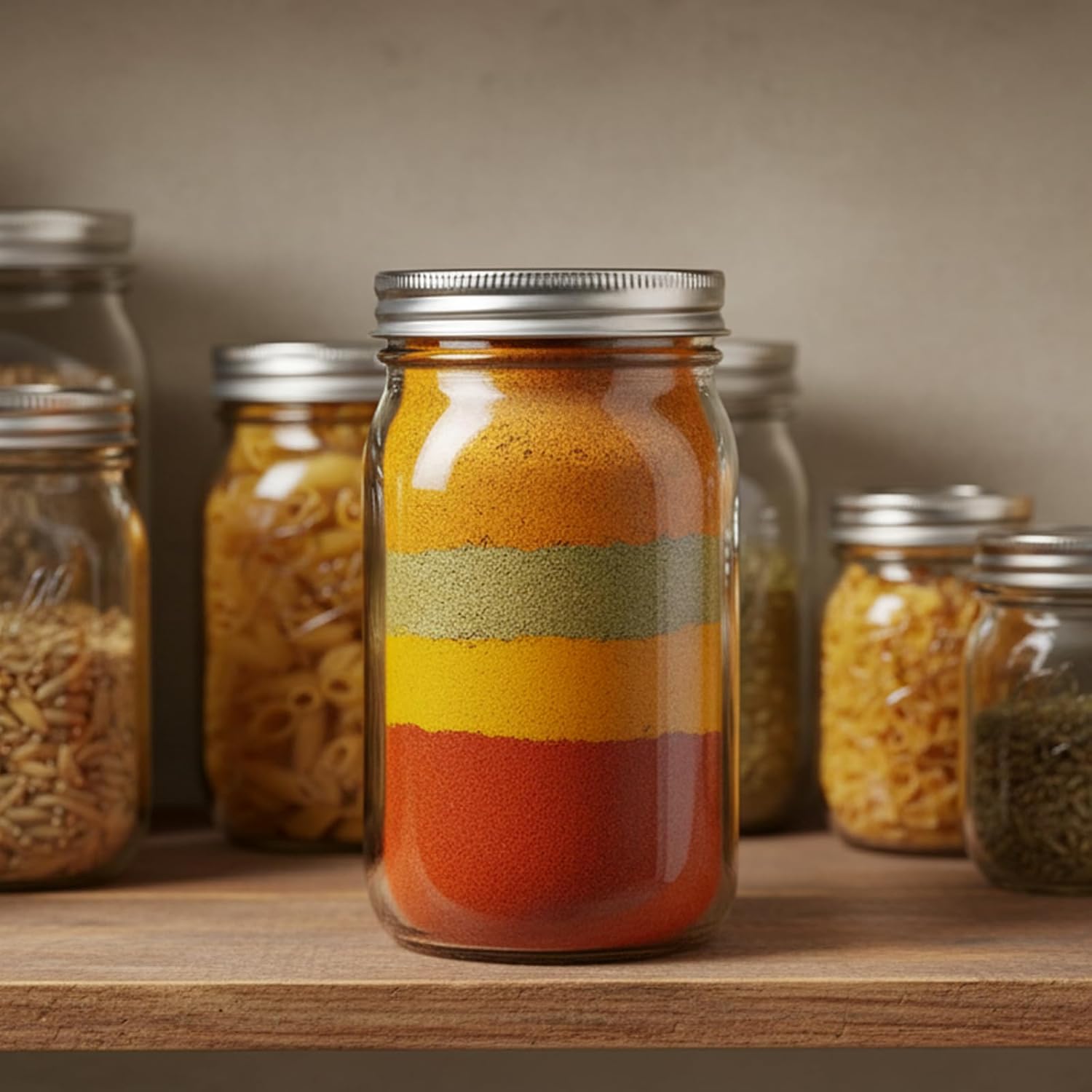 6 Pack 32 oz Mason Jars, Wide Mouth Mason Jars with Lids and Bands and 6 White Plastic Mason Jar Lids, Canning Jars for Overnight Oats, Food Storage, Dry Food, Snacks, Candies and More - Image 3