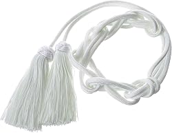 Holyart Monochrome Priestly Cincture White Tripoline Bow …