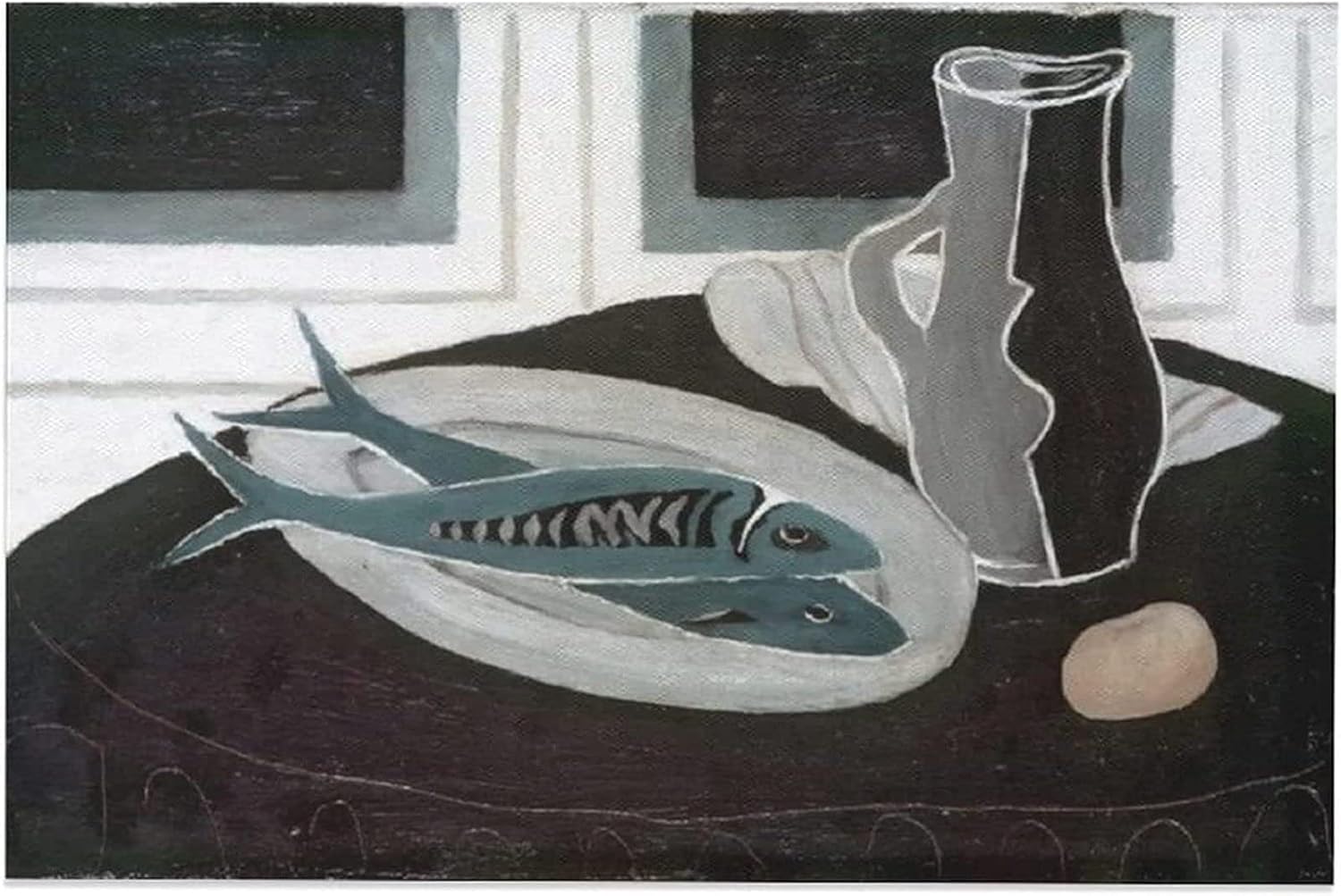 Braque Poster Bottle And Fish Wall Art Braque Prints