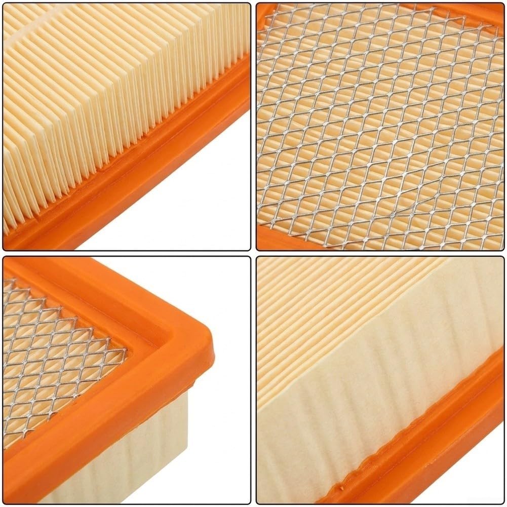 para filtro Plegado Plano Compatible para kärcher WD4 MV4 6 Piezas