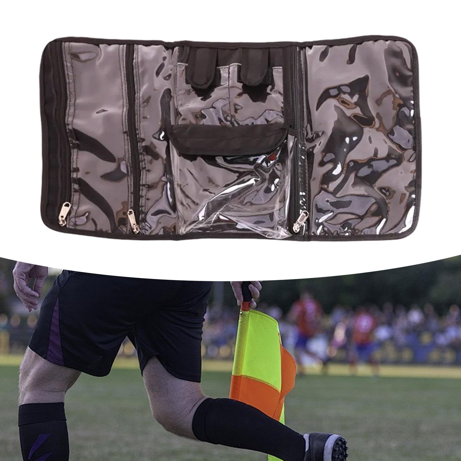 Estuche de ÁRBITRO de FÚTBOL, Accesorios para Equipo de ÁRBITRO, ORGANIZACIÓN de Entrenamiento Multifuncional de CERILLAS Ligeras para BÉISBOL
