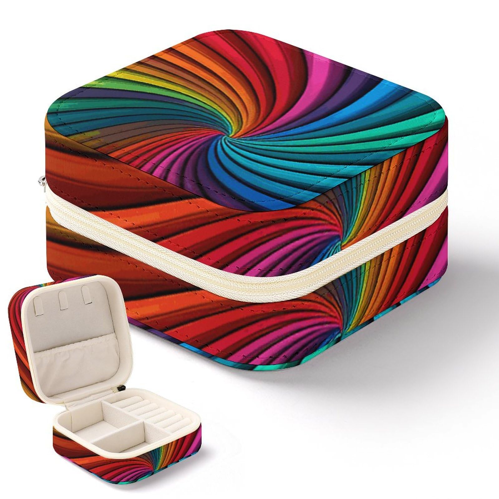 Mini boîte à bijoux arc-en-ciel un cadeau original pour ranger colliers et bagues