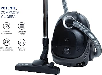 Nilfisk Aspiradora One para Suelos y Alfombras - Aspirador de Trineo Potente, Compacto y Ligero - Negra (BLB10P05A-HFN)2