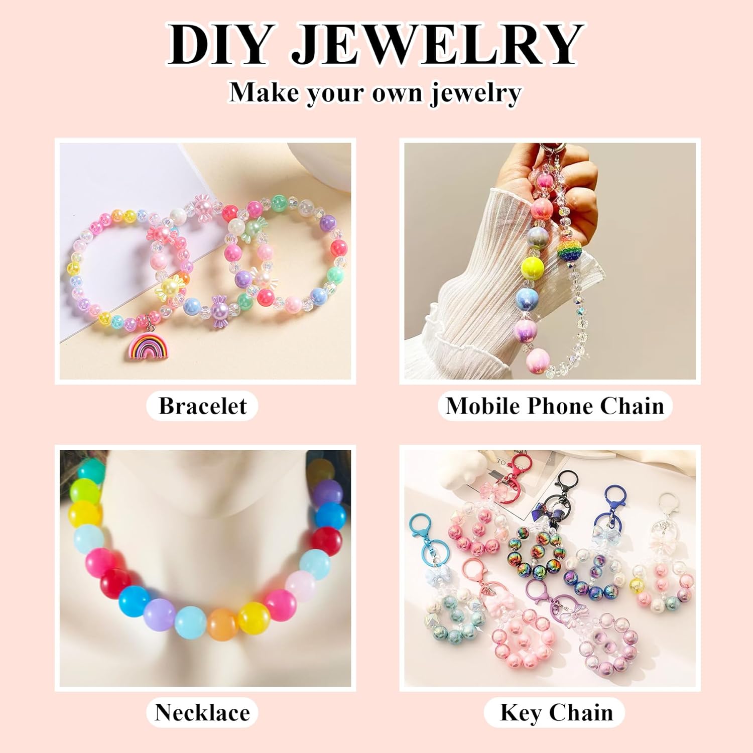 120Pcs 16MM Acrylic Beads for Jewelry Making,AB Color Acrylic Beads Black Round Bead for DIY Bracelets Necklace Keychain Mobile Phone Chain (AB Black, 16MM) - Image 7